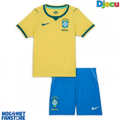 Brazil Domaci Dres za djecu SP 2026 Kratak Rukav (+ Kratke hlače)